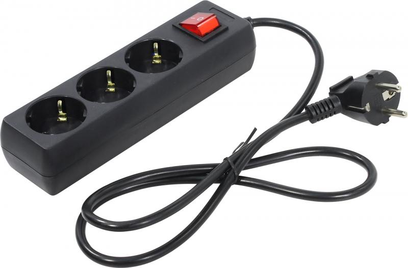 

Удлинитель 5bites SP3-B-10E 3 розетки 1 м черный