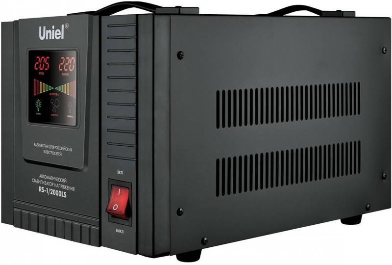 

Стабилизатор напряжения Uniel (09499) 2000ВА RS-1/2000LS