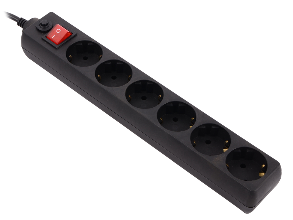 

Сетевой фильтр 5bites SP6-B-50 6 розеток 5 м черный