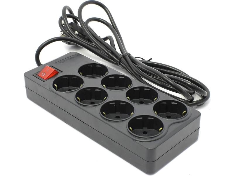 

Сетевой фильтр 5bites SP8-B-30 8 розеток 3 м черный