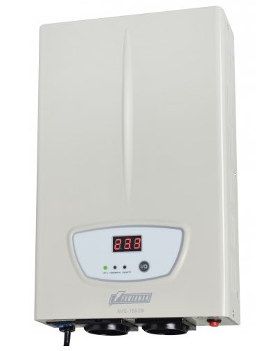 

Стабилизатор напряжения Powerman AVS 1500S 2 розетки белый