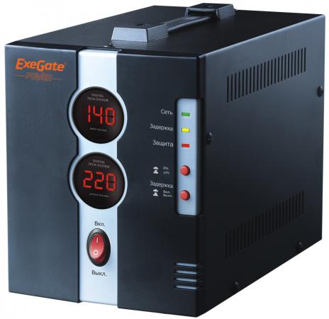 

Стабилизатор напряжения Exegate DCR-1000D 1 розетка черный EP259016RUS