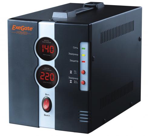 

Стабилизатор напряжения Exegate DCR-500D 1 розетка черный EP259015RUS