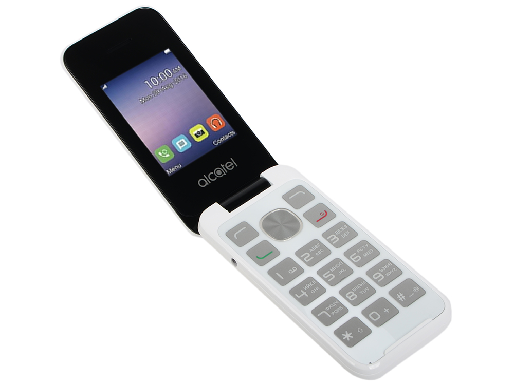

Мобильный телефон Alcatel OneTouch 2051D белый 2.4"