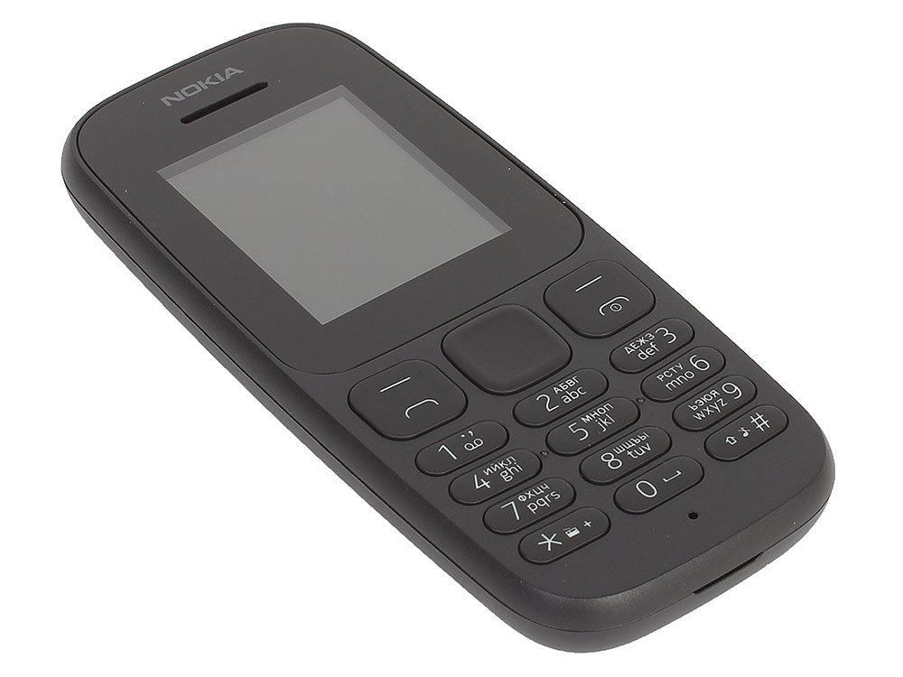 

Мобильный телефон Nokia 105 SS Black (2017) 1.8" 120x160/2G/800mAh