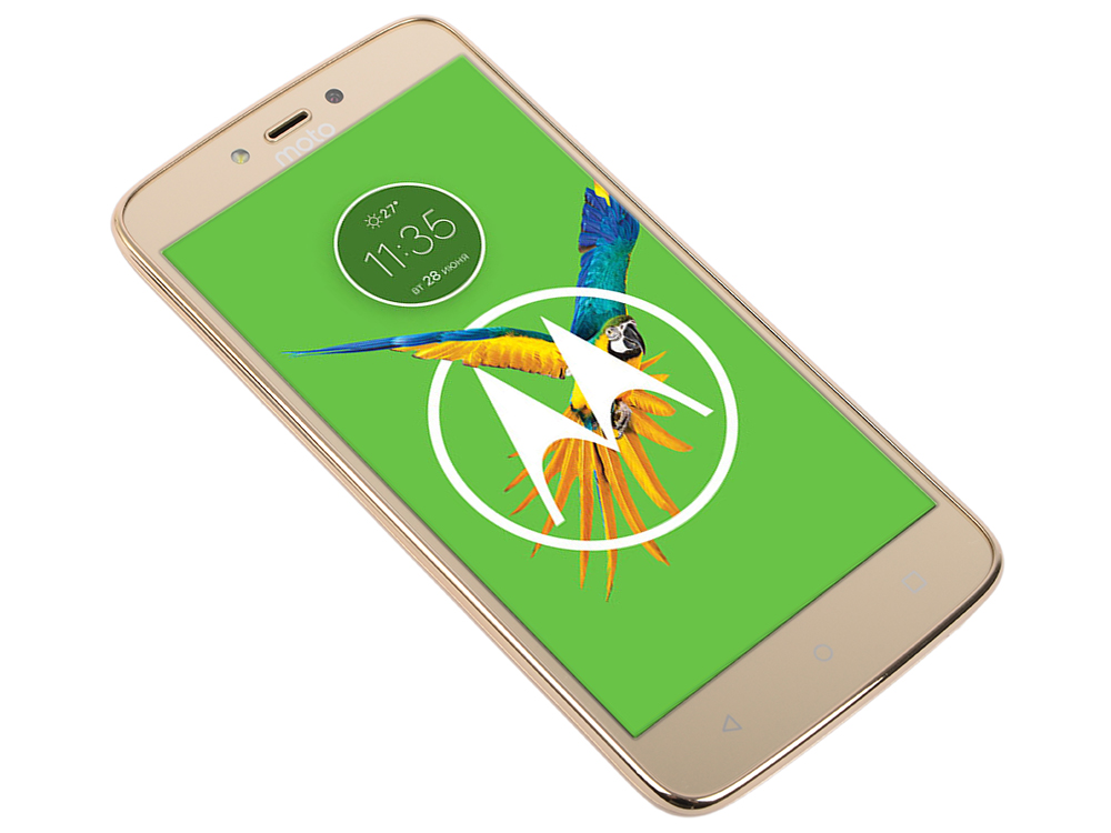 

Смартфон Motorola MOTO C Plus XT1723 5" HD IPS/1280х720/MediaTek MT6737 1.3Ghz/1GB/16GB/4G LTE/WiFi/BT/SD/8MP/Android 7.0/Whole Gold