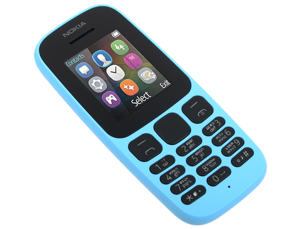 

Мобильный телефон Nokia 105 DS (2017) Blue 1.8'' (120x160)/DualSim/microSD/2G/BT