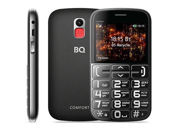 

Мобильный телефон BQ 2441 Comfort Black-silver 32 Mb/2.4" (240 x 320)/DualSim/BT