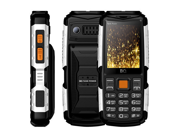 

BQ 2430 Tank Power Black&silver Мобильный телефон