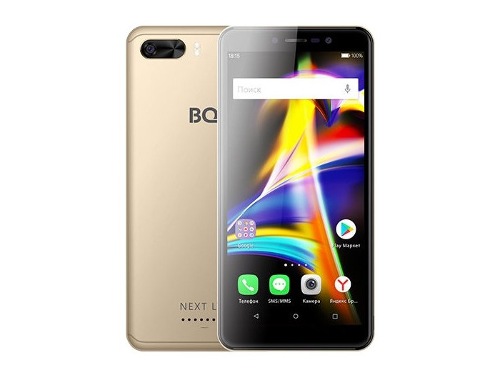 

Смартфон BQ-5508L Next LTE (Gold) MediaTek MT6739 (1.3)/1GB/8GB/5.45" 960х480 IPS/2Sim/8Mp, 5Mp Cam/Android 7.0