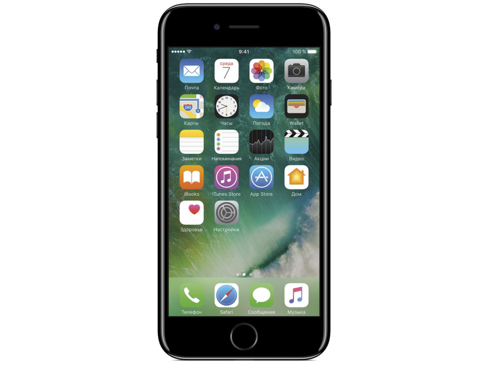 

Смартфон Apple iPhone 7 32GB MQTX2RU/A Jet Black Apple A10 Fusion (2.3)/32 Gb/2 Gb/4.7" (1334x750)/4G/BT/iOS