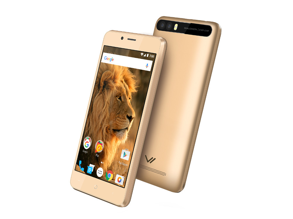 

Смартфон Impress Lion dual cam 3G (Gold) MediaTek MT6580 (1.3) / 1GB / 8GB / 5" 1280x720 IPS / 2 Sim / 3G / GPS / 8Mp+5Mp, 5Mp / Android 7.0 (VLN3GDC-GLD)