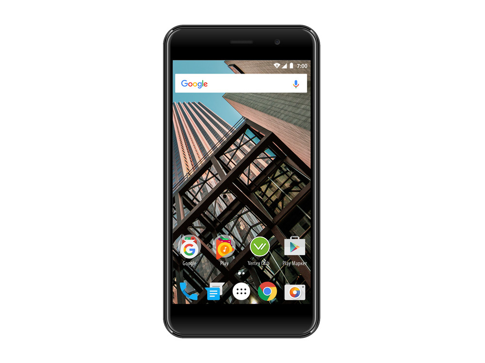 

Смартфон Vertex Impress Bear (VBR-BLK) Spreadtrum SC9832 (1.3) / 1GB / 8GB / 5.0" 1280x720 IPS / 2Sim / 3G / 4G LTE / 8Mp, 5Mp / Android 7.0 (Black)