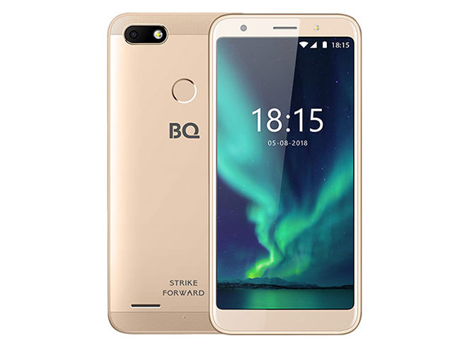 

Смартфон BQ-5512L Strike Forward Gold MediaTek MT6739 (1.3)/16 Gb/2 Gb/5.45" (1440x720)/DualSim/3G/4G/BT/Android 8.1