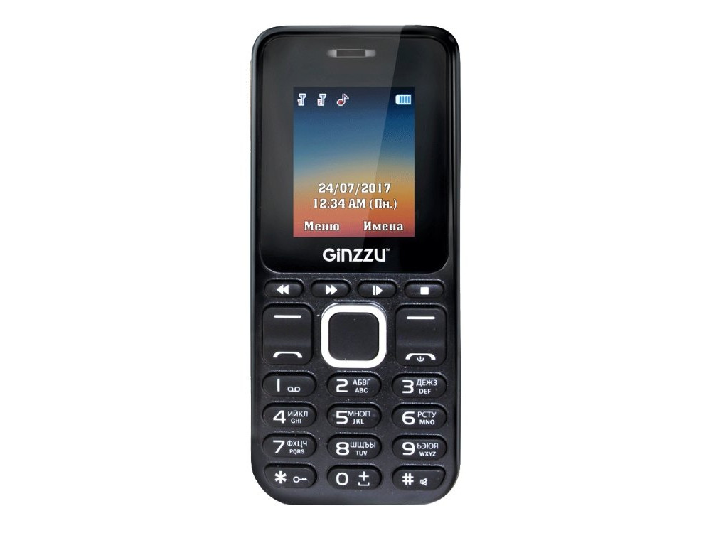 

Телефон GINZZU M102D mini (Black) 1.8" / 2SIM / GPRS / 0.3 Mp / Flash / MP3 / FM