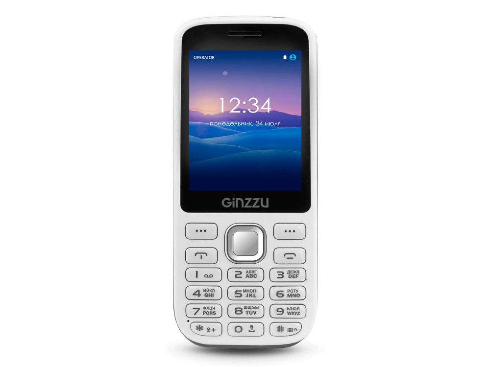 

Телефон GINZZU M201 (White/Gray) 2.4" 240x320 / 2SIM / GPRS / 1.3 Mp / Flash / MP3 / FM / BT