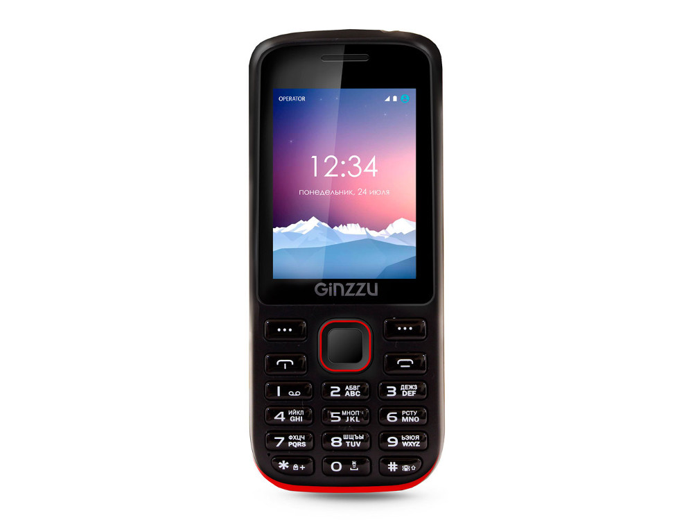 

Телефон GINZZU M201 (Black/Red) 2.4" 240x320 / 2SIM / GPRS / 1.3 Mp / Flash / MP3 / FM / BT