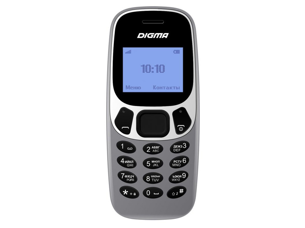 

Мобильный телефон Digma Linx A105N 2G Gray 32 Mb/1.44"