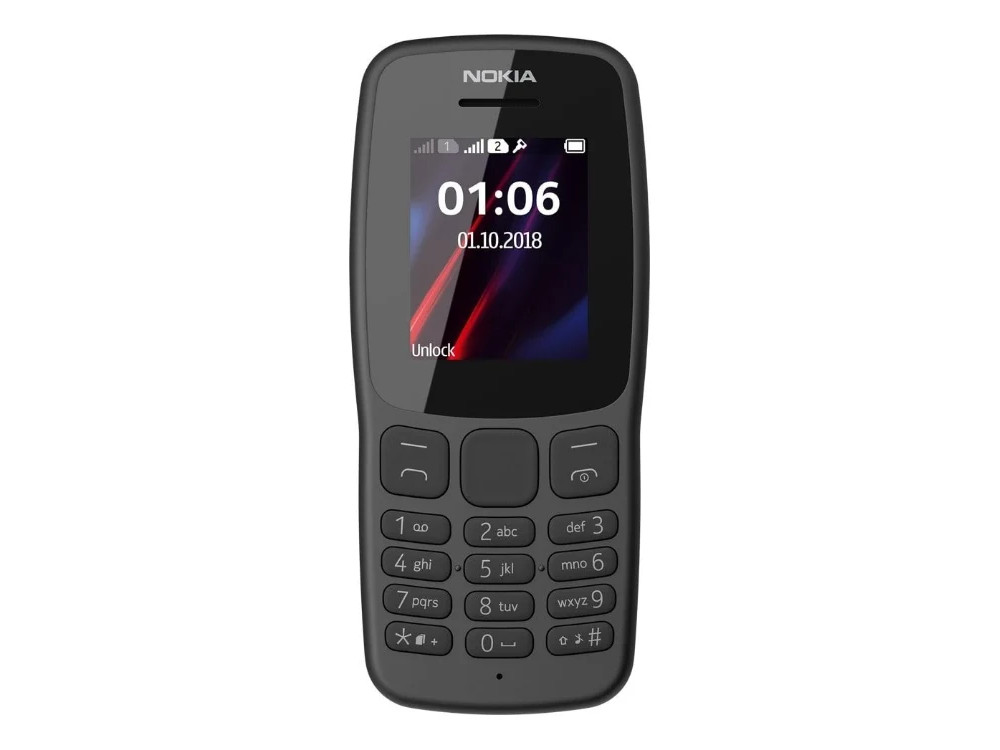 

Мобильный телефон Nokia 106 DS (TA-1114) MediaTek MT6261 / 1.8" 120х160 / 2Sim / MicroSD / (Grey)
