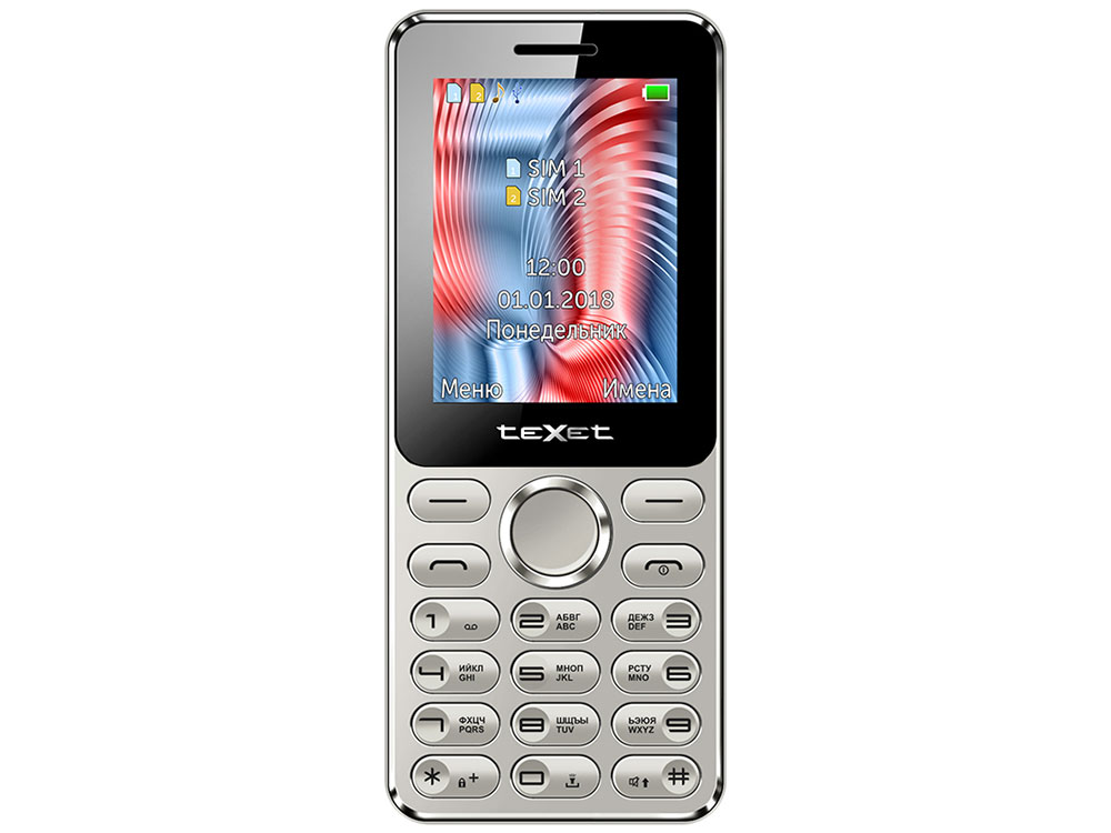 

Мобильный телефон TEXET TM-212 Silver 32 Mb/2.4" (320x240)/DualSim