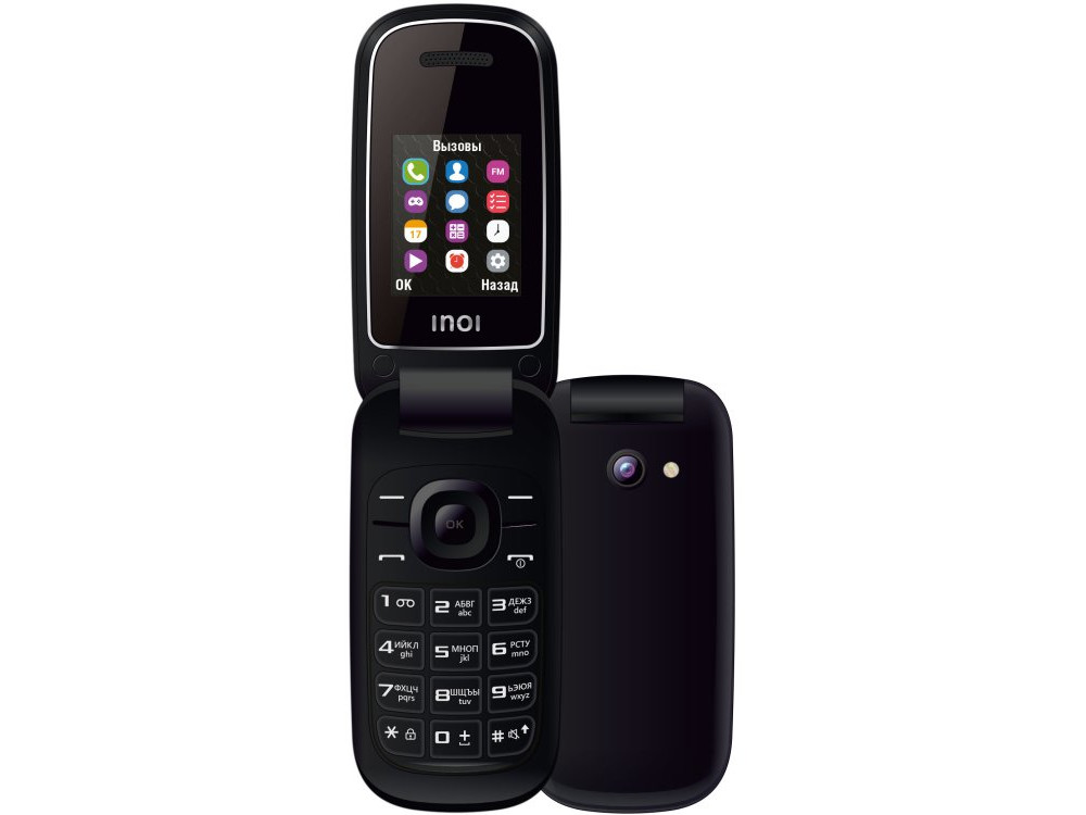 

Мобильный телефон INOI 108R (Black) Spreadtrum SC6553 / 32MB / 64 MB / 1.8" 128x160 / 0.1Mp / 2SIM / 2G / BT / FM