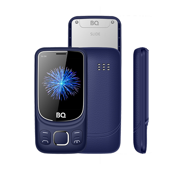 

Мобильный телефон BQ-2435 Slide Blue 32MB / 32MB / 2.4" 240x320 / 2Sim / 2G / BT / 0.3Mp
