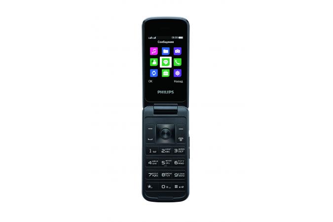 Мобильный телефон Philips E255 синий 2.4"