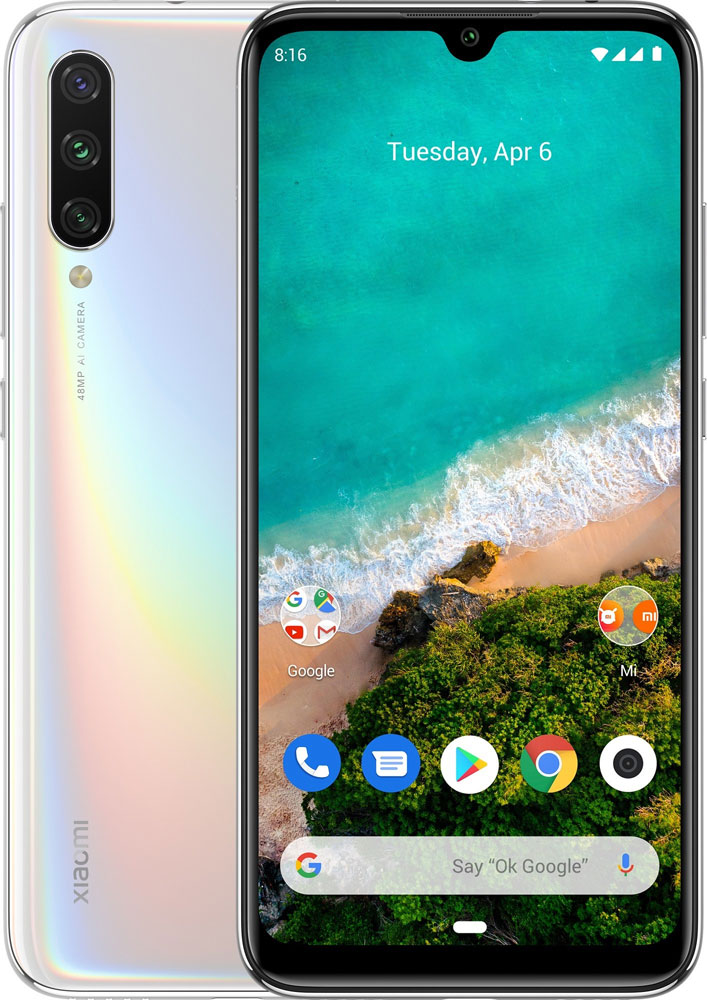 

Смартфон Xiaomi Mi A3 M1906F9SH More than White Qualcomm Snapdragon 665 (2.0)/4 Gb/128 Gb/6.088" (1560 x 720)/DualSim/LTE/NFC/BT/Android 9.0