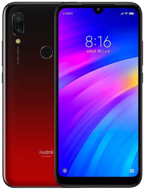 

Смартфон Xiaomi Redmi 7 Lunar Red (M1810F6LG) 8 Core (1.8GHz)/3GB/32GB/6.26'' 1520x720/12MP+2MP/8MP2 Sim/LTE/BT/Wi-Fi/GPS/AGPS/GLONASS/Android 9.0