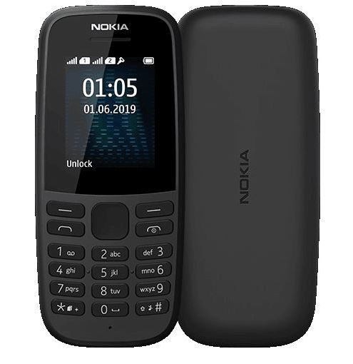 Мобильный телефон Nokia 105 SS TA-1203 Black 4 Mb/1.77" (120 x 160)/OneSim/BT/Nokia Series 30+