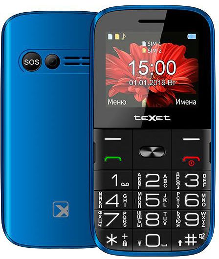 

Мобильный телефон Texet TM-B227 Blue 2.2" (176 х 220)/DualSim/BT