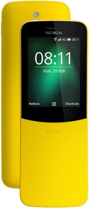 

Мобильный телефон Nokia Nokia 8110 4G Yellow MSM8905 (1,1)/512 Mb/4 Gb/2.45" (320 x 240)/DualSim/LTE/BT 4.1/KaiOS