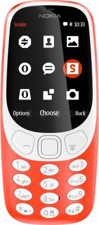 Мобильный телефон Nokia 3310 Dual Red 16 Mb/2.4" (320 x 240)/DualSim/BT/Nokia Series 30+