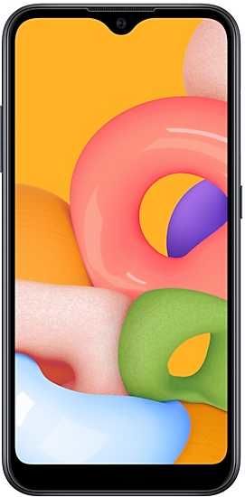 

Смартфон Samsung Galaxy A01 (SM-A015FZKDSER) Black Восьмиядерный (2.0)/2 Gb/16 Gb/5.7" (1520 x 720)/DualSim/LTE/BT 4.2/Android 10.0