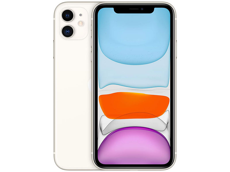 Смартфон Apple iPhone 11 White Apple A13 Bionic/4 Gb/64 Gb/6.1" (1792 х 828)/DualSim/LTE/NFC/BT 5.0/iOS