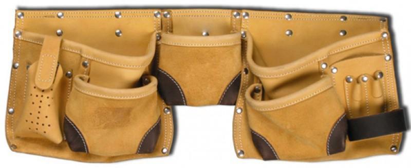 

Пояс для инструмента Stayer Professional 11 карманов 2 скобы кожа 38520