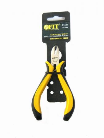 

Бокорезы FIT 51631 мини черно-желтая мягкая ручка никел.антикор.покрытие