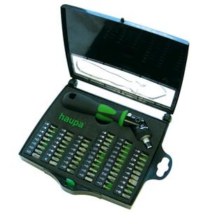 

Отвертка с трещоточным механизмом HAUPA 104006 55 предметов
