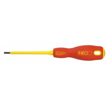 

Отвертка NEO 04-053 плоская 4.0x100мм 1000V, CrMo
