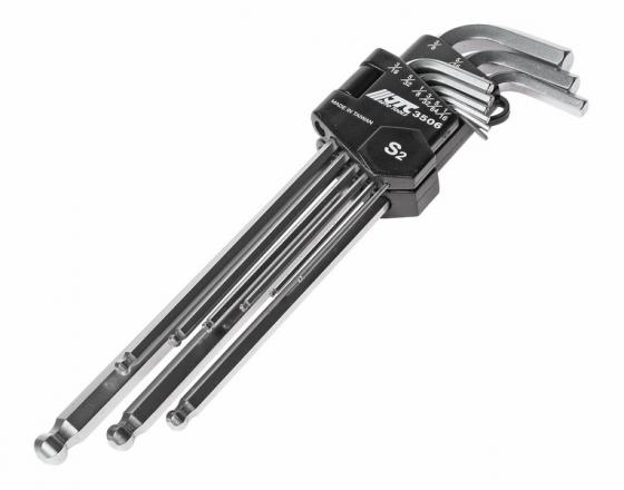 

Набор ключей JTC 3506 шестигранных удлиненных с шаровидным наконечником 1/16-3/8 9шт.