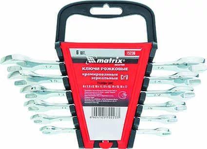 

Набор рожковых ключей MATRIX 15236 (6 - 17 мм) 6 шт.
