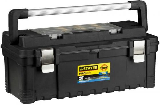 

Ящик STAYER 38003-26 пластиковый для инструмента 656x285x270мм 26