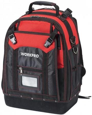 

Рюкзак WORKPRO W081065 для инструмента высокой прочности 37карманов нагрузка до 65кг 340х200х430мм