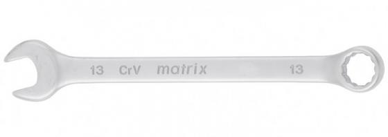 

Ключ комбинированный MATRIX 15109 (13 мм) crv матовый хром