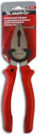 

Плоскогубцы MATRIX 16974 standard 200мм комбинированные шлифованные пластмассовые рукоятки