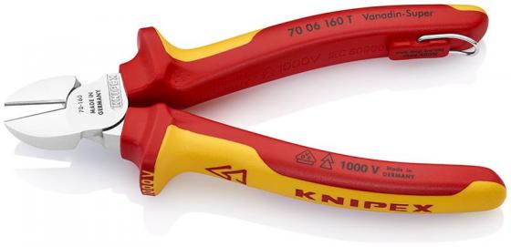 

Бокорезы KNIPEX KN-7006160TBK со страховочным креплением. 160 mm