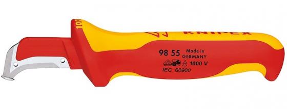

Нож для снятия изоляции KNIPEX 9855 1000 V 155мм хирургическая сталь, закаленная на воздухе