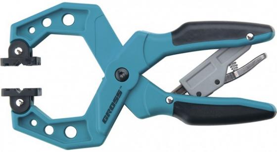 

Струбцина клещеобразная GROSS 20801 1–1/2"/38 мм пластиковый корпус,храповый механизм жесткой фикс