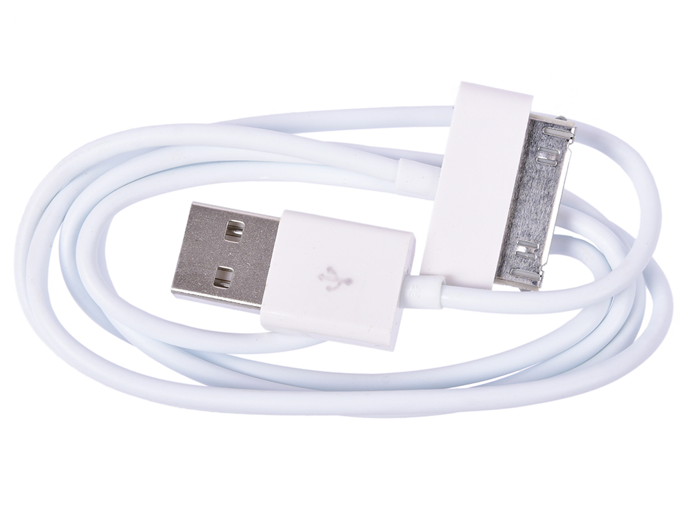 Кабель USB Cablexpert AM/Apple, для iPhone/iPod/iPad, 1м, белый, пакет