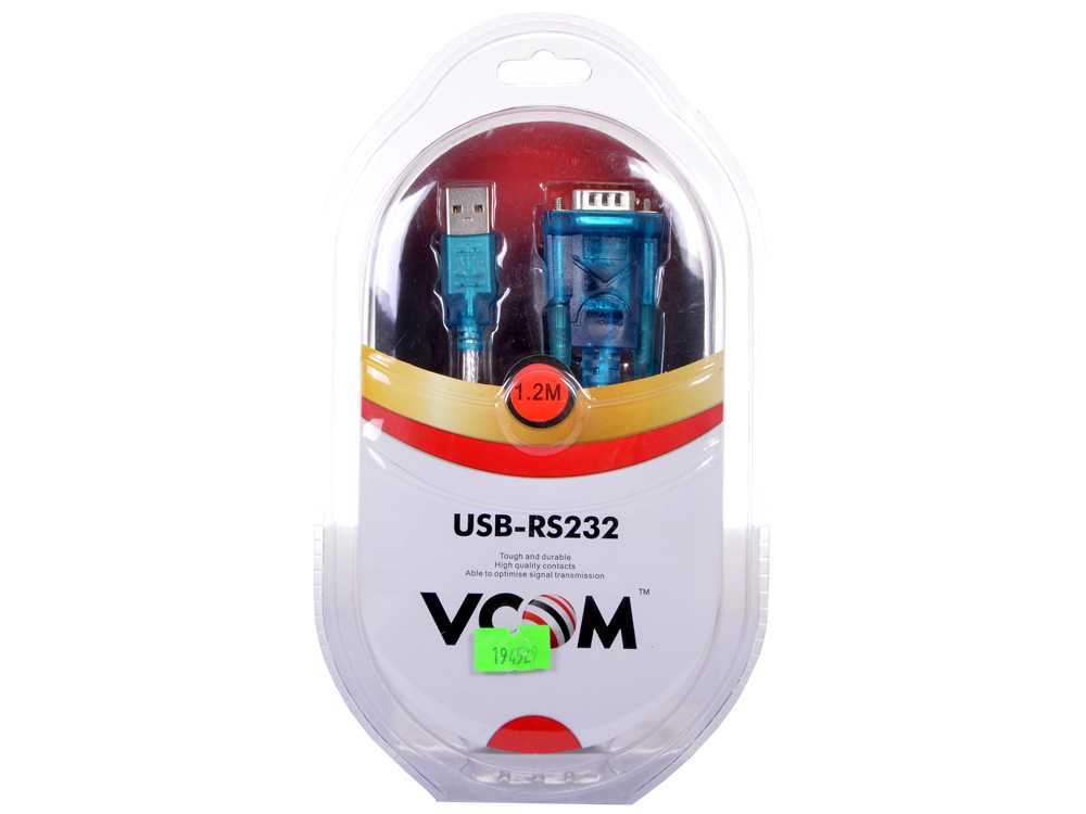 Кабель-адаптер USB AM - COM port 9pin (добавляет в систему новый COM порт) VCOM (VUS7050)